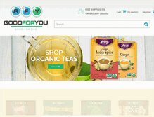 Tablet Screenshot of goodforyou.ca